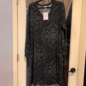 LuLaRoe long sleeve dress in Xl